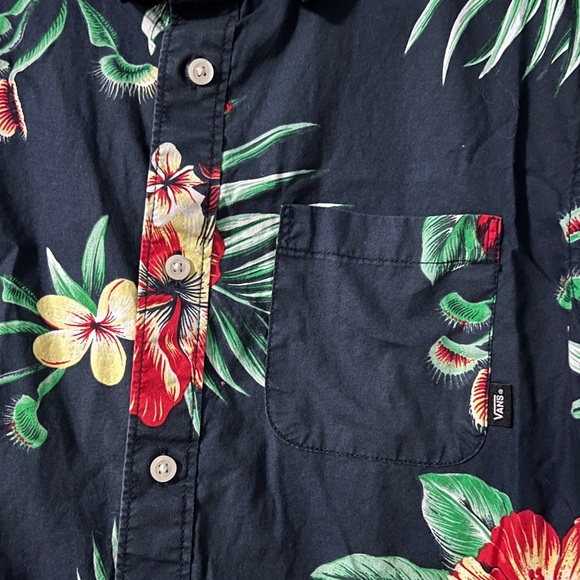 Vans - Floral Button Short Sleeve Shirt - Picture 3 of 4